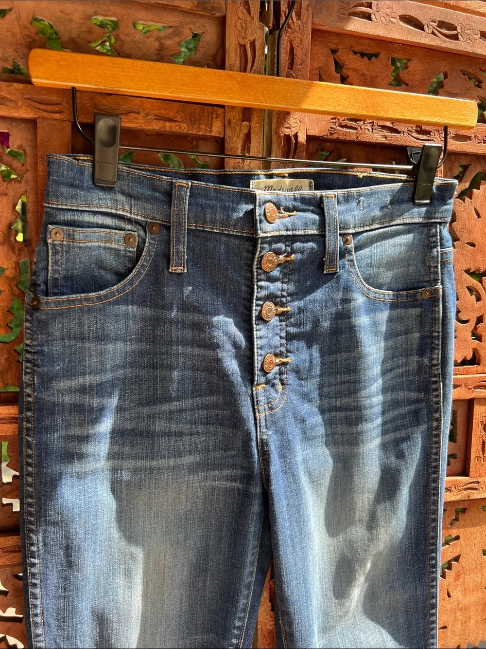 Madewell High-Riser Skinny Skinny Jeans in Medium Blue Wash